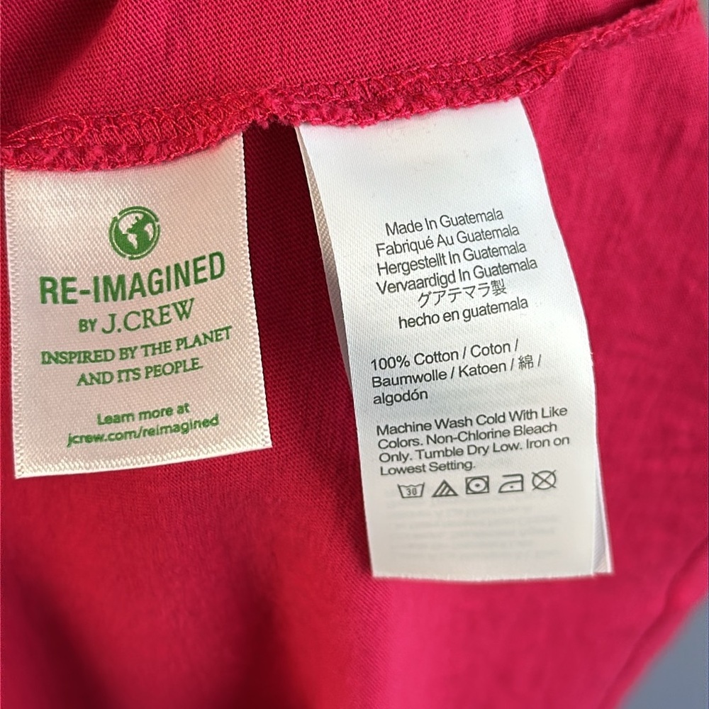 J. Crew Factory Womens Pink Lagenlook Tiered V-Neck Midi Dress Size Medium Midi - Picture 8 of 11